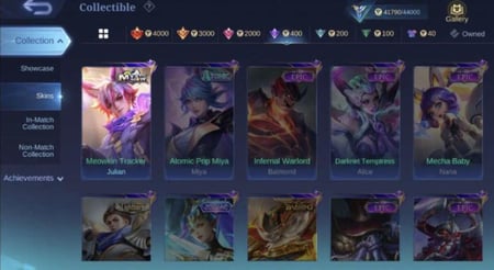 حساب موبايل ليجيند 231 سكن !