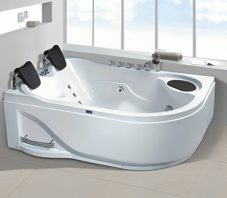 جاكوزي 180*120 ماطورين ابيض