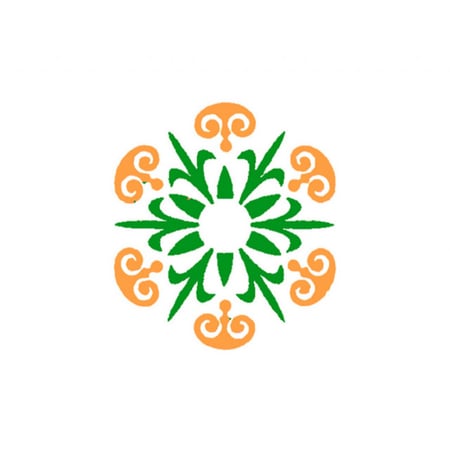 استنسل ST27-393، مقاس 30x30 سم من الساطع