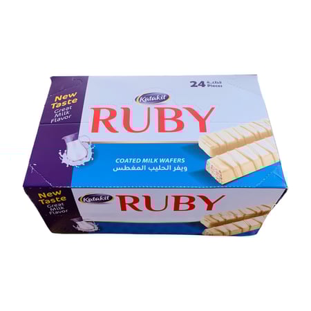 ويفر الحليب المغطس ( روبي) - 24 قطعة