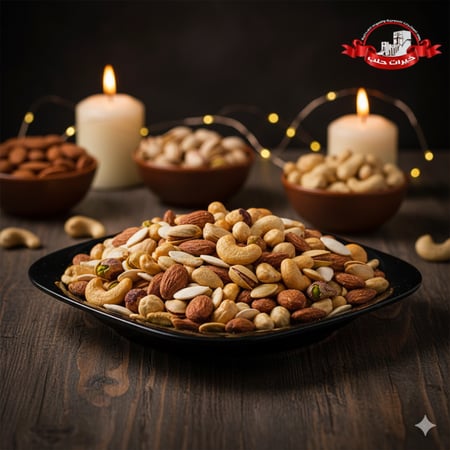 مكسرات مشكلة محمصة