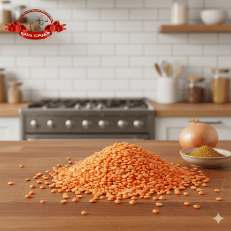 عدس أحمر مجروش – 1 كجم