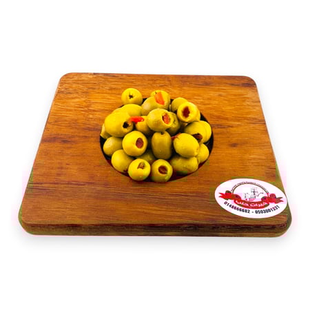 زيتون أخضر محشي بالفيفلة - 1كجم