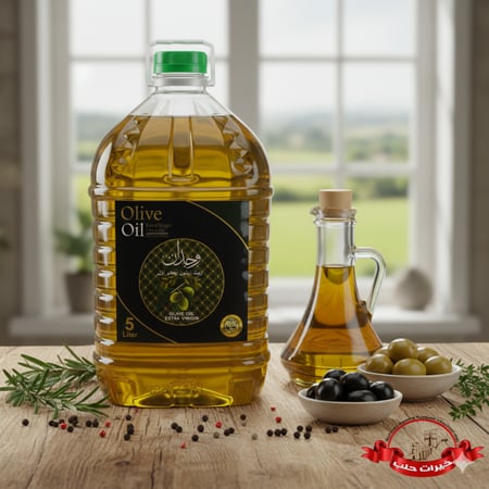 زيت زيتون بكر أول الوجدان – 5 لتر
