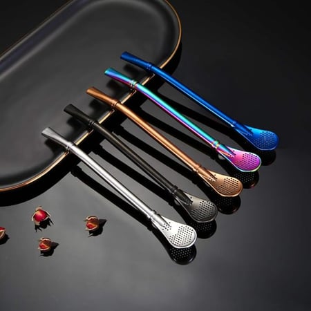 مصاصة متة من الفولاذ المقاوم للصدأ - ألوان متعددة