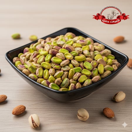 قلب فستق غير محمص