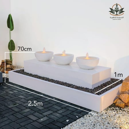 نافوره خارجية مضيئة 2.5م