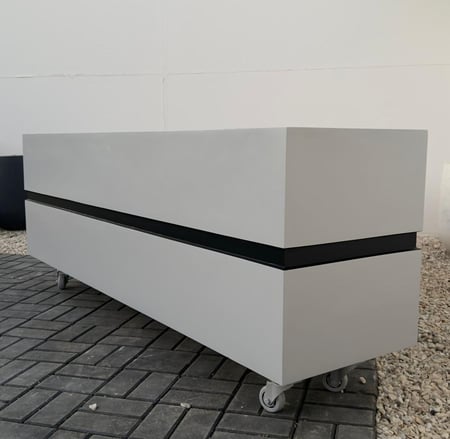 حوض فايبر بتجويف ديكور 2 متر