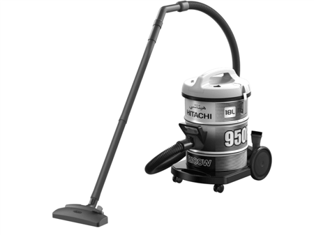 مكنسة برميل هيتاشي 18 لتر 2.100 واط (فضي)