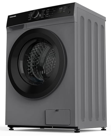 غسالة اوتوماتيك فتحة امامية توشيبا 12 ك غسيل 8 ك تنشيف سلفر ( انفرتر )