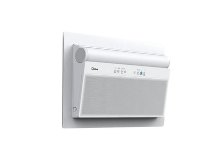 مكيف شباك انفرتر ميديا سعة تبريد 20.500 وحدة (روتاري) واي فاي-تنظيف ذاتي-ريموت-4 اتجاهات