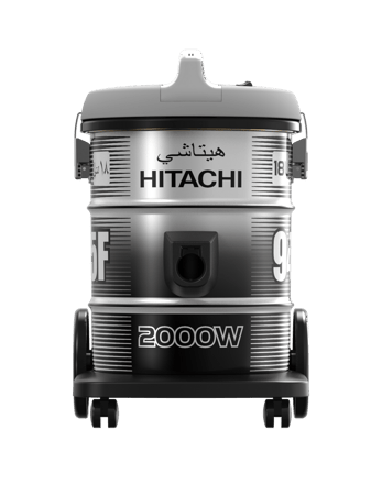 مكنسة برميل هيتاشي 18 لتر 2000واط (فضي)