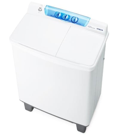 غسالة حوضين هيتاشي 10.5 كيلو ابيض