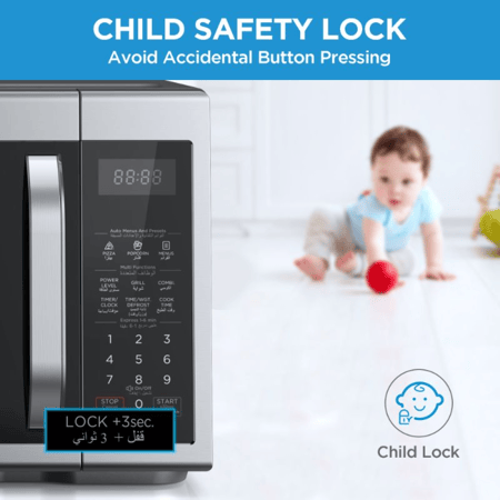 ميكرويف ميديا 31 لتر 1000 واط سلفر