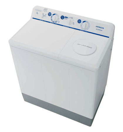 غسالة حوضين هيتاشي 8 كيلو رمادي (تايلاندي)