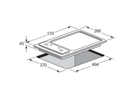 سطح بلت ان كهرباء كلفنيتور 30سم استيل بمؤقت 3000 وات