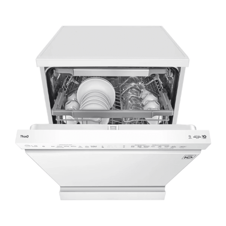 غسالة صحون ال جي 14مكان تخزين 10 برامج انفرتر ابيض ( كوري )