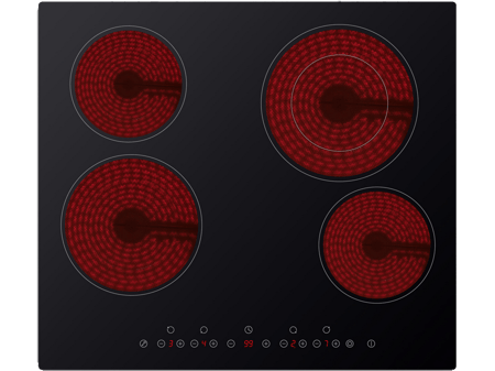 سطح بلت ان كهرباء ميديا 4عين 60سم سيراميك اسود