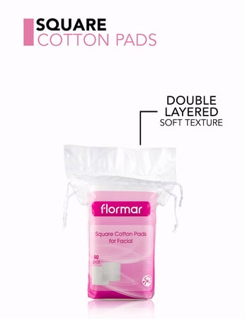 وسادات قطنية مربعة من فلورمار للوجه