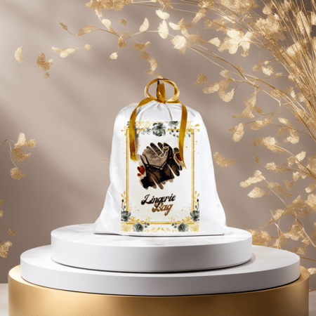 كيس ستان لحفظ الملابس الداخلية بتصميم مطبوع