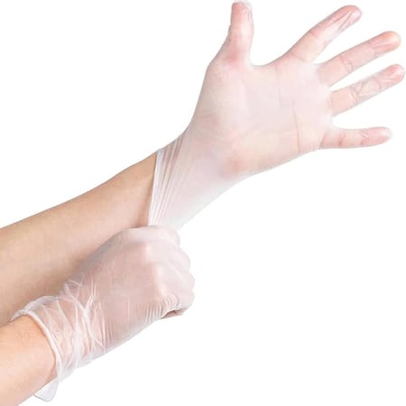 جلوبال ستار قفازات شفاف 100 حبه مقاس صغير S