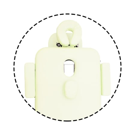 سرير مساج خشب متنقل قابل للطي محمول - لون بيج 760 -WB