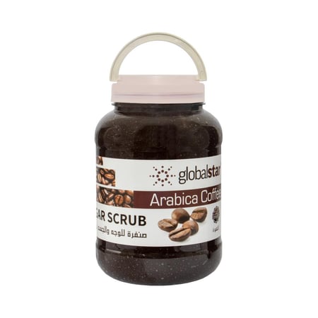جلوبال ستار | صنفرة السكر | صنفرة للجسم والوجه | بالقهوة | 5 كيلو