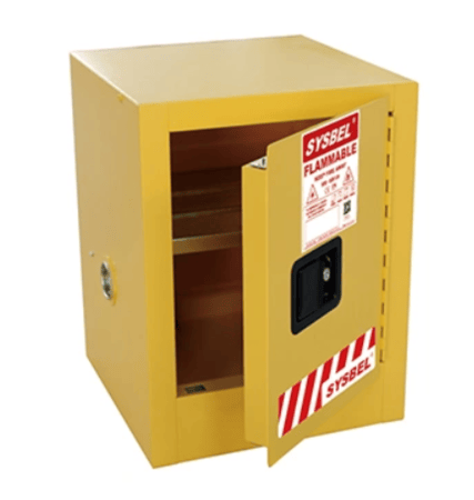 خزانة تخزين آمنة للسوائل القابلة للاشتعال والمواد الكيميائية، معتمدة من SYSBEL CE، سعة 4 جالون ( 4 جالون/15 لتر )