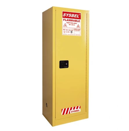 خزانة تخزين آمنة للسوائل والمواد الكيميائية القابلة للاشتعال بسعة 22 جالون معتمدة من SYSBEL FM وCE (22 جالون / 83 لتر)
