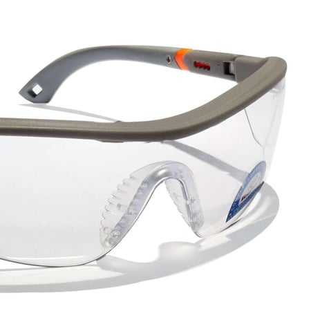 نظارات الأمان Vaultex V121 المضادة للضباب والخدش – عدسة داكنة و شفافة | معتمدة EN166F & ANSI Z87.1