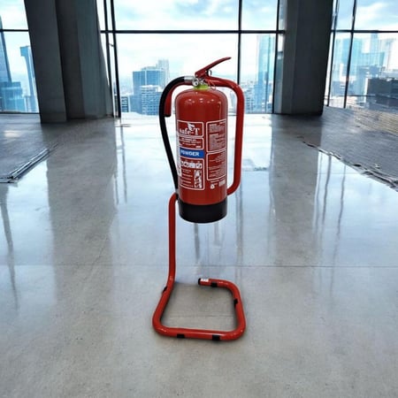 حامل طفاية حريق - متنقل وسهل الاستخدام