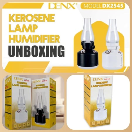 جهاز فواح وتعطير دينيكس الكهربائي مع اضاءة لون ابيض سعة 260مل بجهد 1.5وات موديل رقم DX2545WHITE