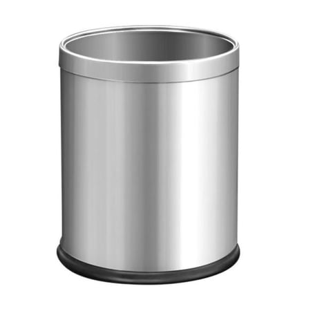 سلة مهملات دائرية ستيل فضي 10لتر GWD1169S