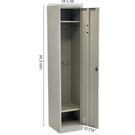 دولاب صناديق امانات وملابس حديد باب واحد بيج TG-01B