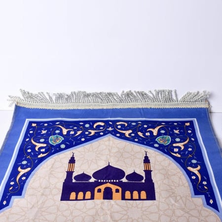 سجادة ابني للصلاة خاص للأولاد ذوي الاعمار الصغيرة لون ازرق MS-006BB