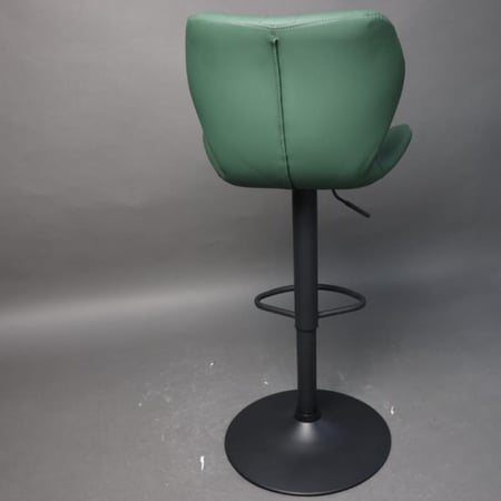 كرسي بار جلد اخضر غامق وقاعدة هيدروليك اسود CQ-8699A-P-GREEN