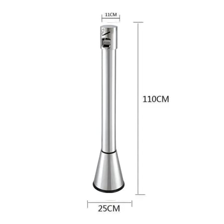 طفاية سجائر ستاند ستيل فضي  GWD1548