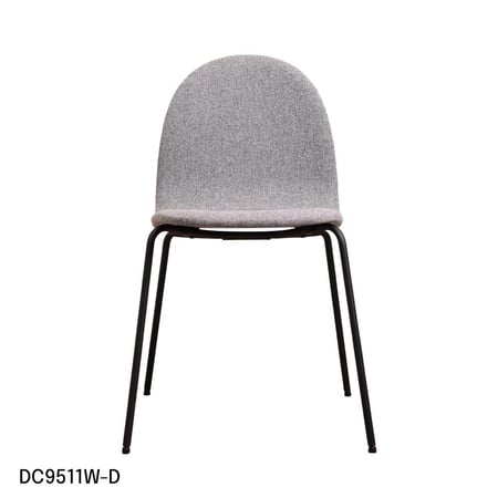 كرسي طعام وكافية حديد مع مقعد قماش رصاصي  DC9511-3-GRAY