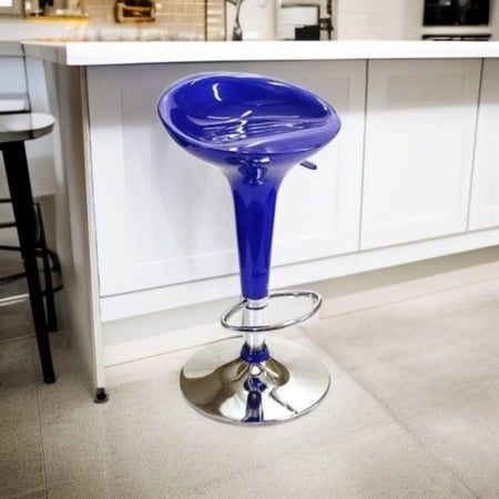 كرسي بار فايبر ازرق LD641