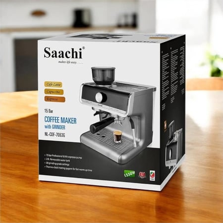 ماكينة صنع قهوة الإسبريسو ساتشي (Saachi All-In-One Coffee Maker)  NL-COF-7063G