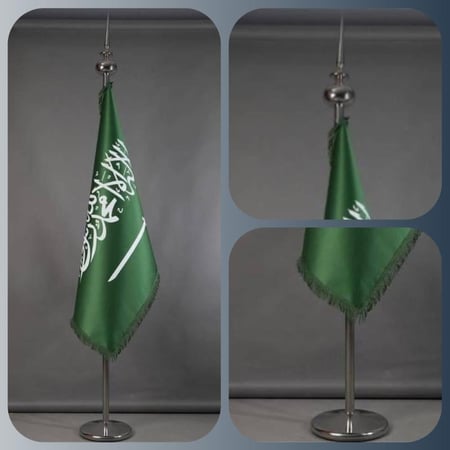 سارية بدون علم داخلي متحرك كبير فضي راس كرة وسهم مقاس 2.5م  HS214