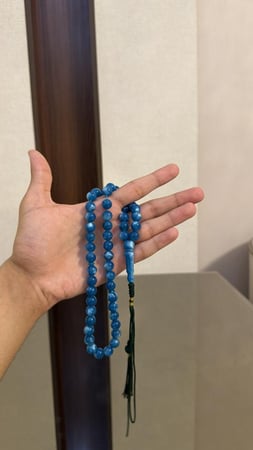 سبحة بكلايت تركواز  ( 51 ) خرزه