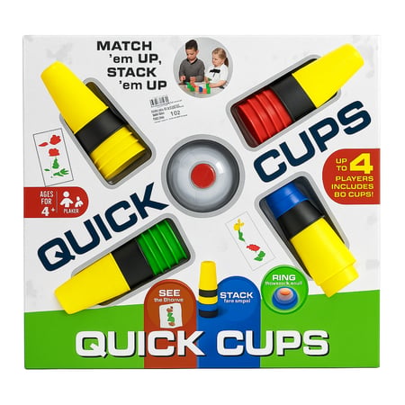 لعبة Quick Cups للأطفال - تحدي السرعة والتركيز لـ4 لاعبين