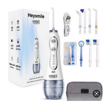 جهاز تنظيف الأسنان واللسان بالماء أبيض من ميك اوفر22 - 300مل
