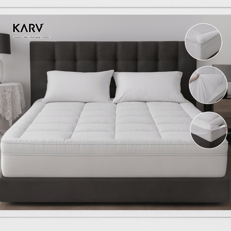 لباد مرتبة فاخر من KARVEN – مقاس 180×200 سم بارتفاع 10 سم