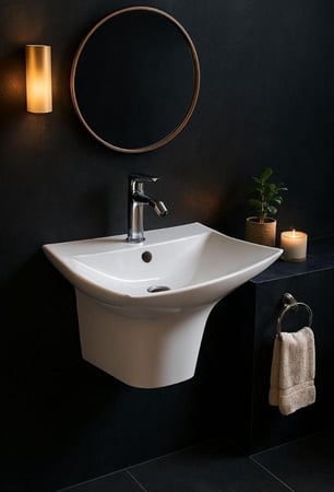 مغسلة معلقة  لون أبيض 406