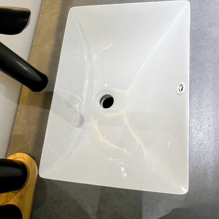 مغسله رخام صناعي رمادي مطفي 100 سم