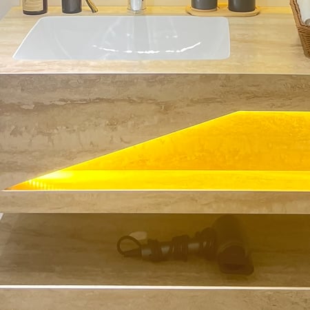 مغسلة ديكور بورسلان بيج 80 سم