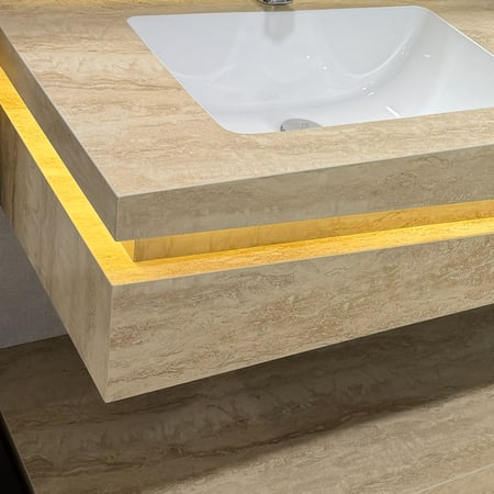 مغسلة حمام 80سم بيج ترافنتينو