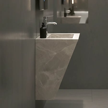 مغسلة ديكور  مميز رمادي مقاس 80 سم 3029-GH